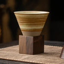 Axyaa Coarse Pottery Funnel Espresso Coffee Cup Set