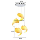 Axyaa Conch Shell Chandeliers: Creative Pendant Lights for Room Decor & LED Fixture.