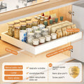 Axyaa Retractable Spice Drawer Organizer with Slide Rails - Cabinet Storage Rack