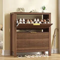 Axyaa 4-Drawer Wooden Shoe Organizer for Entryway Storage