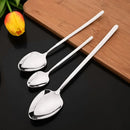 Axyaa 24-Piece Stainless Steel Dinnerware Set White Silver Flatware Tableware Kit