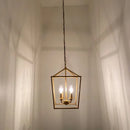 Axyaa Metal Frame Birdcage Pendant Lights Chandelier, LED Indoor Corridor Lamp