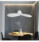 Axyaa White LED Chandelier: Modern Designer Pendant Light for Home Decor