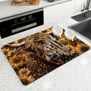 Axyaa Absorbent Mat for Plants Flowers Cow Kitchen Bathroom Anti-skid Drying Pad