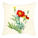 Axyaa Pink & White Flower Pattern Pillow Cover 45*45cm