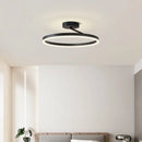 Axyaa Nordic Minimalism LED Ceiling Chandelier White Black Aluminum Lamps