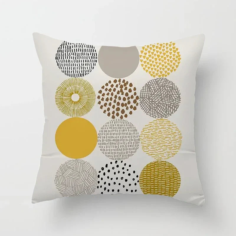 Bohemian Geometric Pattern Printed Pillowcase - Axyaa Brand