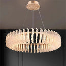 Axyaa Crystal Flower Chandelier - Minimalist Style for Living Room, Bedroom, and Hall
