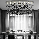 Axyaa LED Glass Crystal Ceiling Chandelier - Designer Art Lighting Fixtures
