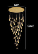 Axyaa Crystal Chandeliers LED Ceiling Lamp for Living Room