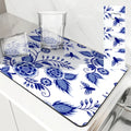 Axyaa Absorbent Draining Mat: Quick Dry Super Draining, Dish Drying, Bathroom Drain Pad