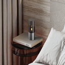 Axyaa Minimalist Gray LED Floor Lamp Nordic Style Mushroom Bedside Table Lamp