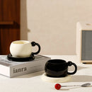 Axyaa Ceramic Coffee Cup & Saucer Set for Home Breakfast & Afternoon Tea