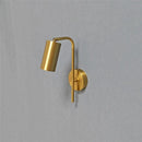 Axyaa Nordic Golden Wall Lamp: Modern Rotatable LED Indoor Reading Light
