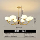 Axyaa Retro Style Luxury Chandelier Living Room Lamp for Atmosphere in Bedroom and Dining Room