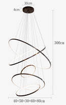 Axyaa LED Pendant Light Chandeliers for Home Decor, Modern Indoor Hanging Lighting