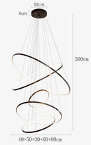 Axyaa LED Chandeliers: Modern Pendant Lights for Living Room & Dining Room
