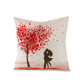 Valentine's Day Love Heart Cushion Cover 45x45cm by Axyaa