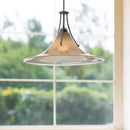 Axyaa Magnolia Glass Pendant Light - Modern LED Bedroom Dining Lamp