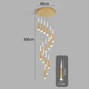 Axyaa Modern LED Pendant Chandeliers for Living Room Staircase Hanging Light