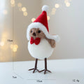 Axyaa Plush Bird & Bear Couple Christmas Tree Hanging Decor