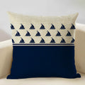 Axyaa Marine Cotton Fish Cushion Cover 45x45CM Square Home Decor Pillow Case