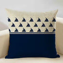 Axyaa Marine Cotton Fish Cushion Cover 45x45CM Square Home Decor Pillow Case
