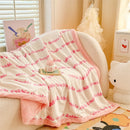 Axyaa Double-Sided Milk Wool Blanket: Class A Thickened Sofa & Office Nap Blanket