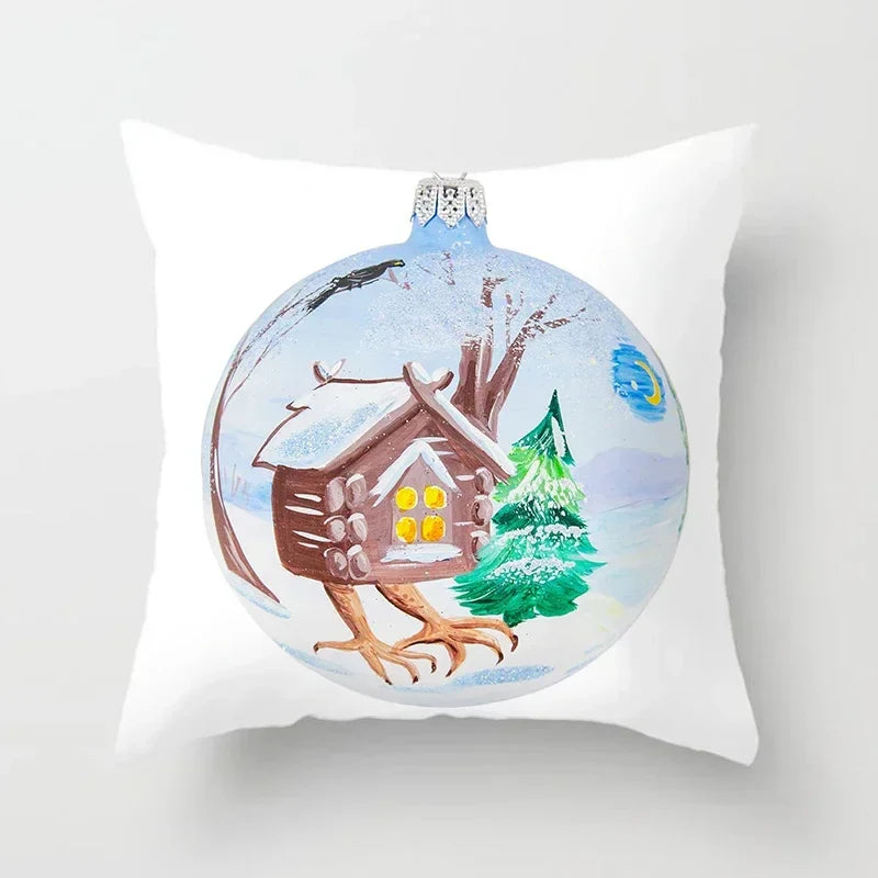 Axyaa Christmas Printed Pillowcases - Festive Home Decor Items