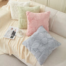 Axyaa Plush Pillowcase Cojines Solid Color Cushion Covers 45x45cm
