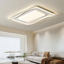 Axyaa Modern Waves LED Ceiling Lamp | Remote Dimmable Living Room Light | Creative Home Decor