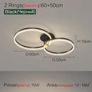 Axyaa LED Ceiling Light: Modern Aluminum Ring for Bedroom, Study - Full Spectrum Lighting