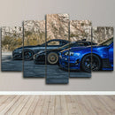 Axyaa Skyline Supra Sports Car Canvas Wall Art Decor for Home Living Room