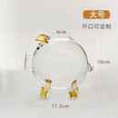 Axyaa Glass Piggy Bank for Gold Beans Storage - Mini Wish Bottle