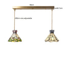 Axyaa Nordic Modern LED Flower Glass Copper Hanging Lamp for Home Decor