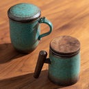 Axyaa Ceramic Tea Cup with Filter - Elegant Drinkware Gift