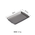 Axyaa Stainless Steel Rectangular Plate for Steak & Snacks-Kitchen Accessory