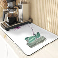 Axyaa Diatomaceous Earth Silicone Dish Mat Set - Kitchen Drying Mats