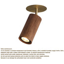 Axyaa Walnut Tube Ceiling Spotlight for Living Room, Restaurant, and Corridor