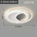 Axyaa Gold Acrylic Round Ceiling Light - Nordic Creative Bedroom Lamp