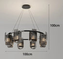 Axyaa Modern Stair Chandelier, Living Room Pendant Lamp, Interior Lighting