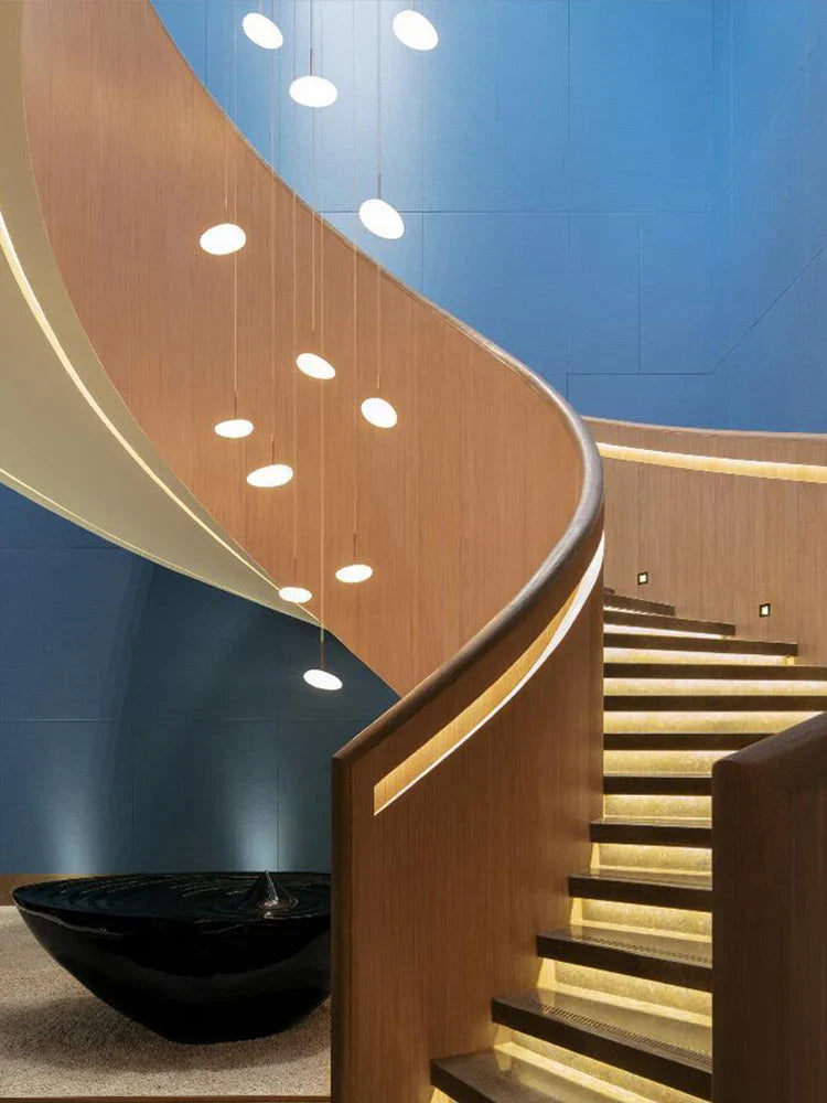 Axyaa Nordic Pebble LED Chandelier for Living Room, Restaurant & Staircase
