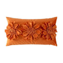 Axyaa Floral Velvet Cushion Cover - Girl's Heart Style Plush Pillowcase - Home Decor