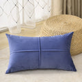 Axyaa Velvet Cross Lumbar Cushion Cover - Cozy Home Decor Pillow Case 30x50cm