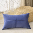 Axyaa Velvet Cross Lumbar Cushion Cover - Cozy Home Decor Pillow Case 30x50cm