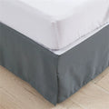 Axyaa Brushed Home Bed Skirt  Machine Washable Decorative Wrap Around Hotel Quality