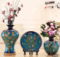 Ceramic Vase Set for Home Decor by Axyaa