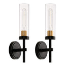 Axyaa Nordic Golden Glass Double Head Wall Lamp for Modern Living Spaces