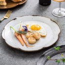 Axyaa Ceramic Shallow Plate Set for Stylish Dining Experience