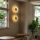 Axyaa Retro Glass Wall Lamp | Nordic Designer Circular Light Fixture | Living Room Decor
